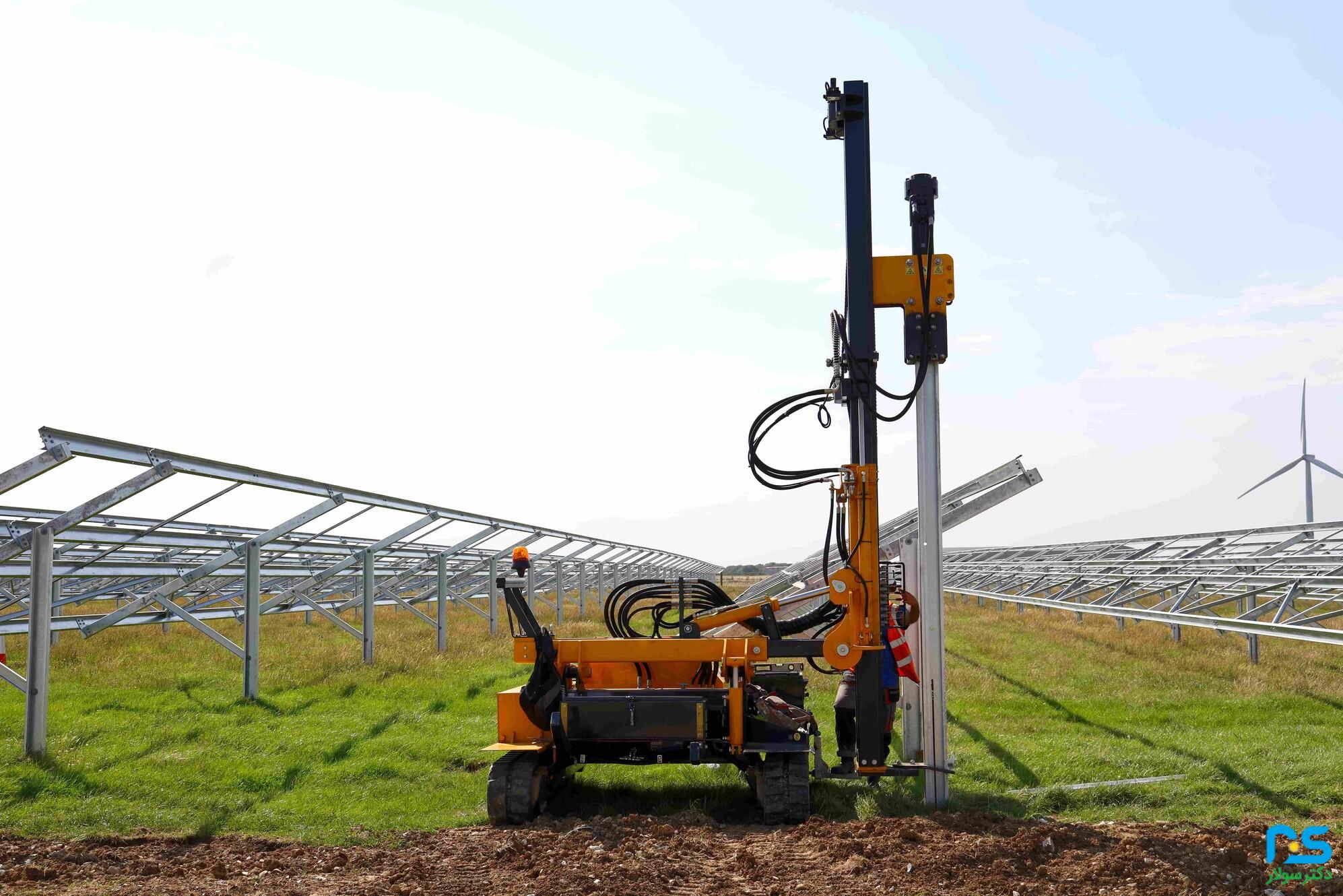 فونداسیون نیروگاه خورشیدی در خاک‌های شور و خورنده